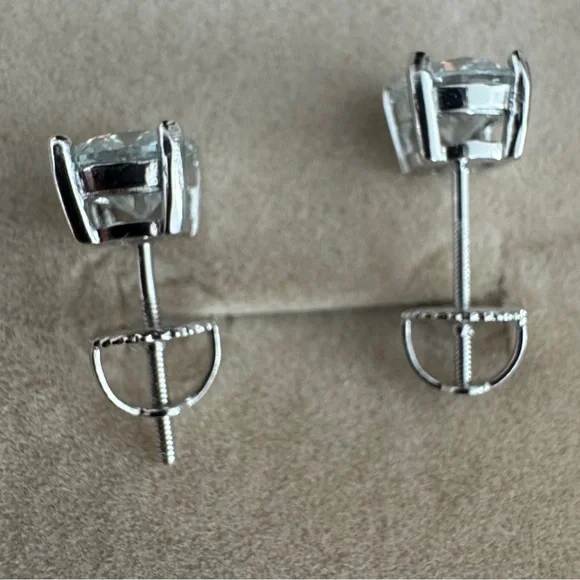 Moissanite Earrings - Picture 3 of 5